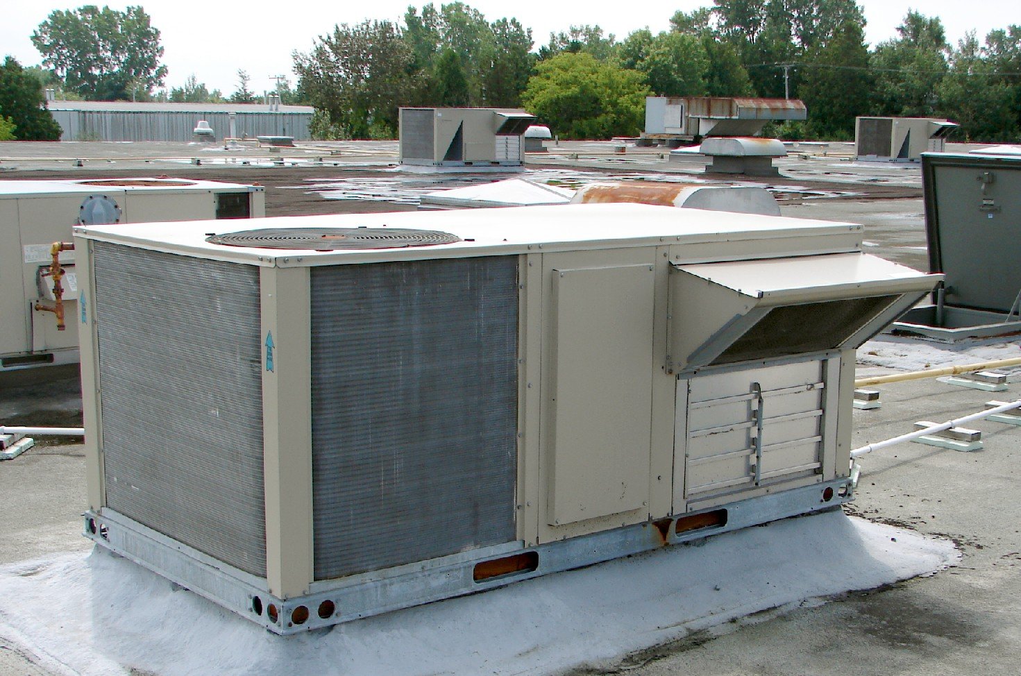 Rooftop packaged HVAC units